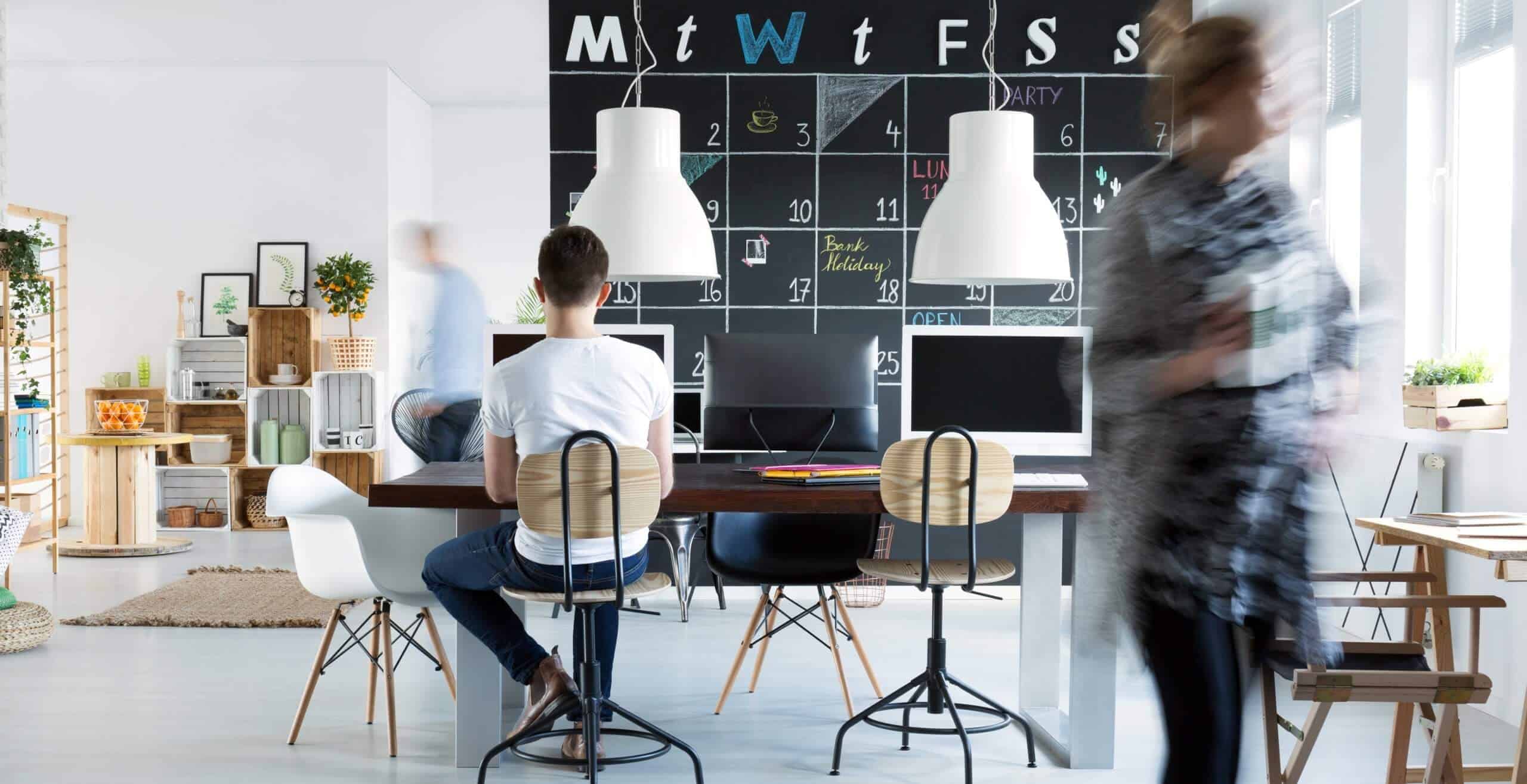 Coworkers in office